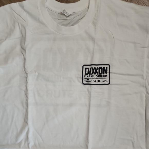 Dixxon Sturgis Motorcycle Rally White Logo Tee NWOT - Picture 2 of 6